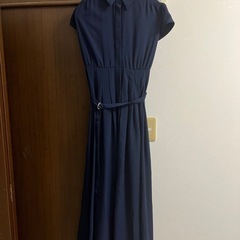 【最終値引き】ナチュラルビューティーベーシック　ワンピース　美品　ネイビーの画像