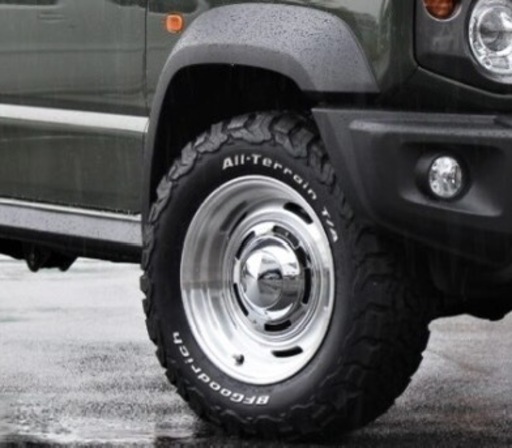 ホイル付き！ワンシーズンのみ！BFグッドリッチ5本　ホイール　ディーンクロスカントリー　ジムニー 値下げしました！！