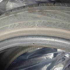 ヨコハマ　サマータイヤ215/45/18 93W　4本の画像