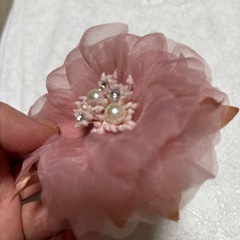 新品　ピンク　コサージュの画像