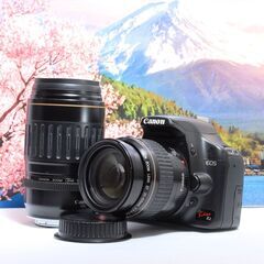 初心者におすすめ Canon Kiss X2 ダブルレンズキット SDカード付きの画像