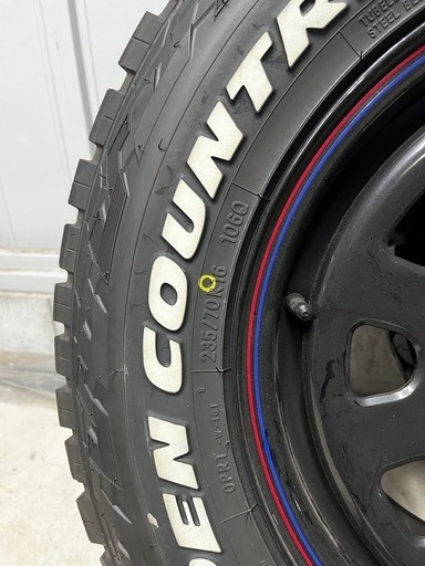 トーヨーオープンカントリーRT デイトナホイールセット　16インチ