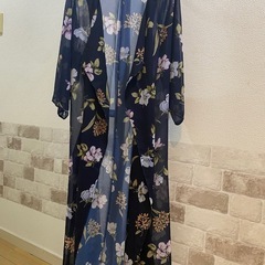 スパイラルガール　花柄ロングガウン