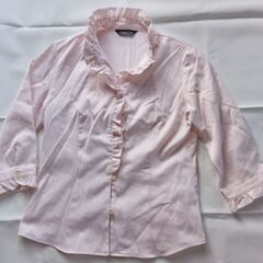 FAVORITISM オフィス制服 事務服 ピンクブラウス 五分...