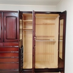 府中家具　紫檀　和箪笥　洋箪笥　3点セットの画像