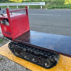 文明農機　運搬車 ダンプ　5馬力 キャタ クローラー  運搬機 林業 農業 簡易始動動画ありの画像