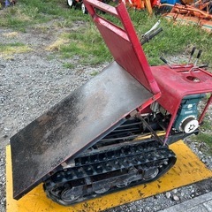 文明農機　運搬車 ダンプ　5馬力 キャタ クローラー  運搬機 林業 農業 簡易始動動画ありの画像
