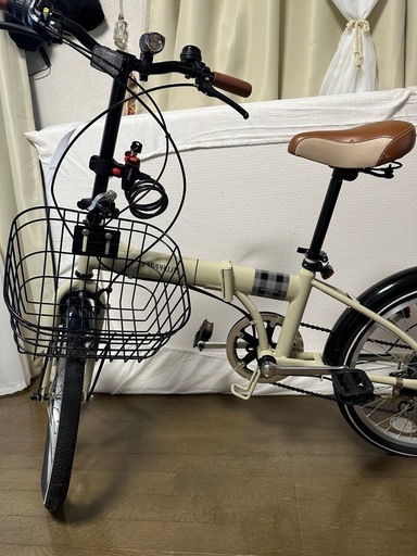 折り畳み自転車 20インチ MF-206NOEL カフェ シマノ製 6段変速