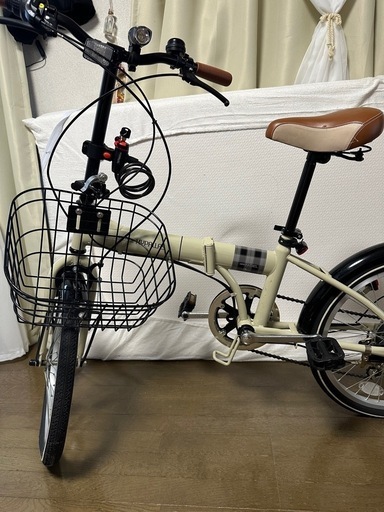 折り畳み自転車 20インチ MF-206NOEL カフェ シマノ製 6段変速 