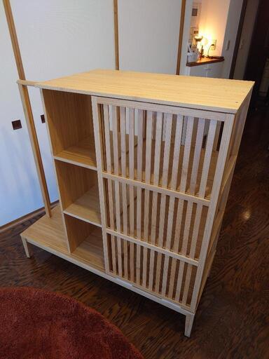 IKEA NORDKISA ノールドシーサ オープンワードローブ 引き戸付き