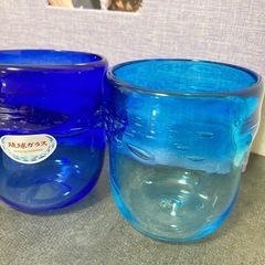 琉球ガラス　グラス　気泡入り♡2つセット