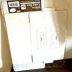 【全品11月4日で掲載終了】ケーキボックス　箱　Cake Box 5号サイズ　seria　製菓　ラッピング　ホールケーキの箱　　の画像