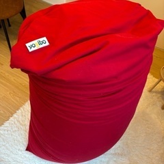 【Yogibo】ヨギボーミディ　レッド　購入浅・数回使用の画像