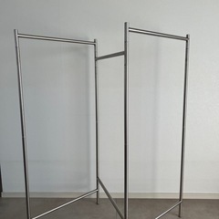 ステンレス製　室内物干し　折り畳み可能の画像