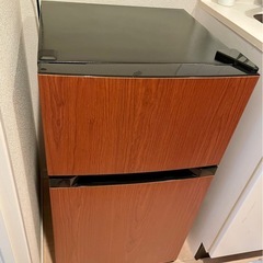 【お譲りします】木目調 コンパクト冷蔵庫 87L 