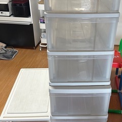 【受渡終了】収納棚(プラスチック)