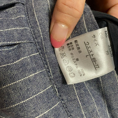 ストライプ柄ワイドパンツ☆グレーの画像