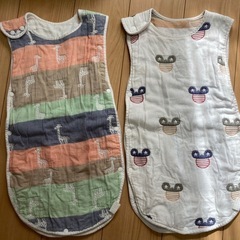 （バラ売り可）スリーパー　ガーゼ　2サイズ各2枚のセットの画像
