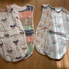 （バラ売り可）スリーパー　ガーゼ　2サイズ各2枚のセットの画像
