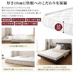 楽天 三つ折り　キングサイズ ポケットコイルマットレスの画像