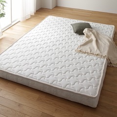 楽天 三つ折り　キングサイズ ポケットコイルマットレスの画像