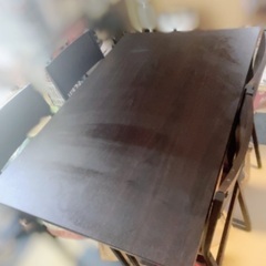 【受付停止中】4人掛けダイニングテーブルセット5点の画像