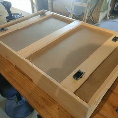 無印良品　パイン材ベッド下収納2個セットでの画像