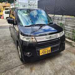 スズキ　　ワゴンRスティングレイ 人気のブラック　車検ほぼ2年有...