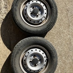 145R12 6PR  ホイール　ホイールキャップ付き　4本の画像