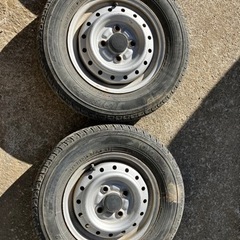 145R12 6PR  ホイール　ホイールキャップ付き　4本の画像