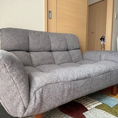 ニトリ　コンパクトソファ(ポケットO GY)カバー付き！