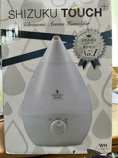 加湿器 SHIZUKU touch+ASZ-015(WH) WHITE