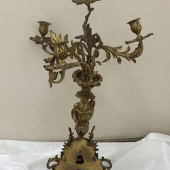 EA317S)キャンドル アンティーク ヨーロッパ輸入品 銅製  中古品【取りに来られる方限定】の画像