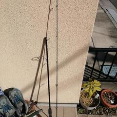 ポケットWiFi、ルーター、釣り竿の画像