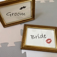 写真立て　結婚式の受付仕様になってます