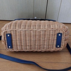 kate spade 青かごバッグの画像