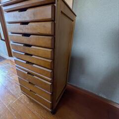 木製キャビネット無料で譲りますの画像