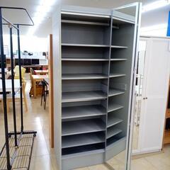 ★ジモティ割あり★  ワードロープ グレー H78×D60×W206 クリーニング済み OJ5677の画像