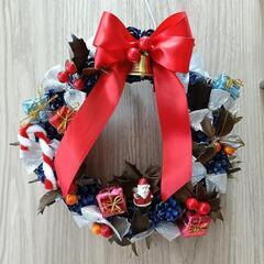 ハンドメイド、クリスマスリース