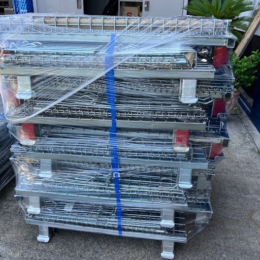 美品　メッシュパレット 鉄かご ボックスパレット パレッティーナ 作業場