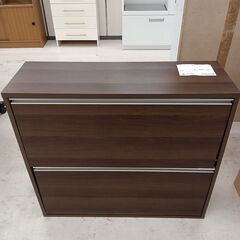 ★ジモティ割あり★  シューズボックス ブラウン W90×D29...