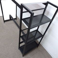 新札幌 タンスのゲン RIN05 スタンディングデスク 足置き付き 足置デスク 幅120cm×奥行43.5cm×高さ102cm No.2774の画像