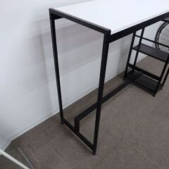 新札幌 タンスのゲン RIN05 スタンディングデスク 足置き付き 足置デスク 幅120cm×奥行43.5cm×高さ102cm No.2774の画像