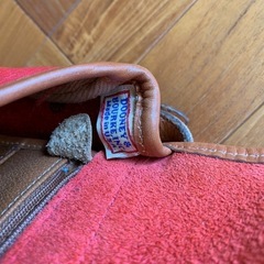 【Dooney & Bourke】赤レザーショルダーバッグの画像