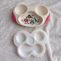 美品リッチェル プレート２枚セット