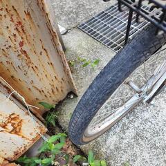 折りたたみ自転車　ＶＯＬＫＳＷＡＧＥＮ　２０インチ　6変速　カゴ　付き　青　配達可能の画像