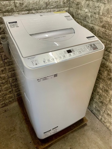 大阪送料無料★3か月保障付き★洗濯機★2018年★シャープ★5.5kg★ES-TX5C-S★S-504