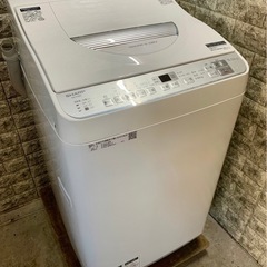 大阪送料無料★3か月保障付き★洗濯機★2018年★シャープ★5.5kg★ES-TX5C-S★S-504