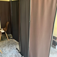 パーテーション 間仕切り 高さ180cm 4連　3セット　足付き...