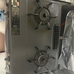 【27日まで】プロパンガス用二口コンロ